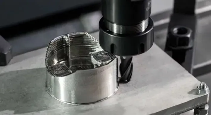 △CNC machining after 3D printing for smooth surface finish